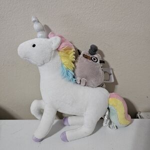 GUND Pusheen Fancy Unicorn & Kitty Plush Deluxe Keychain Clip,